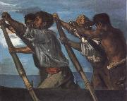 Oarsmen.Study for a Fresco at the Zoological Station in Naples Hans von Maress